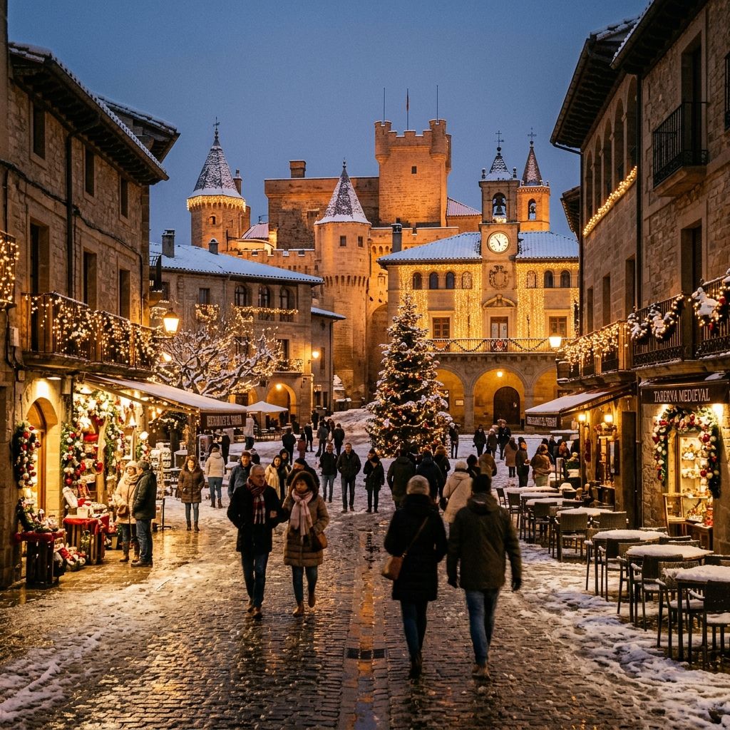 Mercado Navideño de Olite y Luces de Tudela